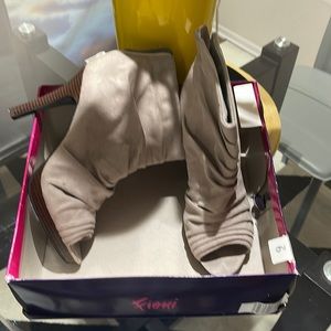 Gently loved tan booties